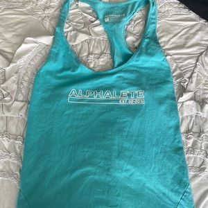 blue alphalete tank